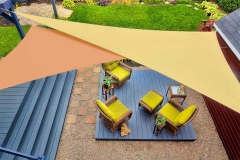 Háromszög napvitorla átfedéssel